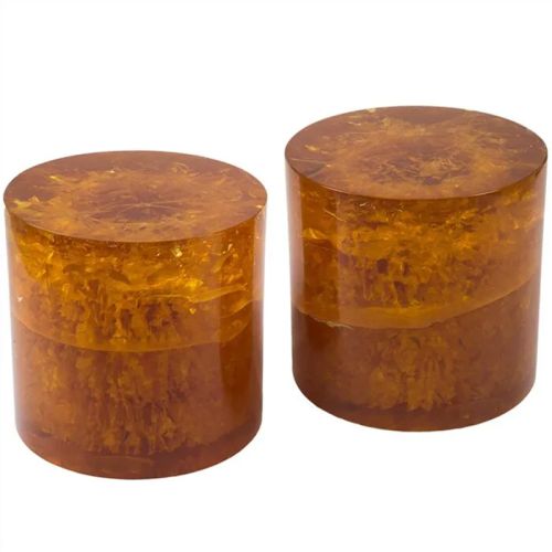 Autres mobiliers : Tables basses cylindriques en résine
