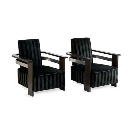 Arts Décoratifs de la Galerie d'art Gutknecht Gallery : Fauteuils modernistes noirs