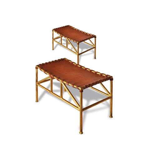 Autres mobiliers : Paire de tabourets curule