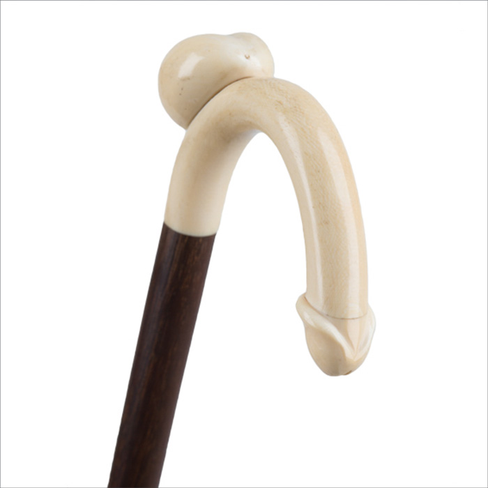 Canne érotique ivoire